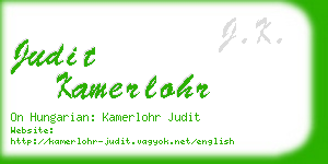 judit kamerlohr business card